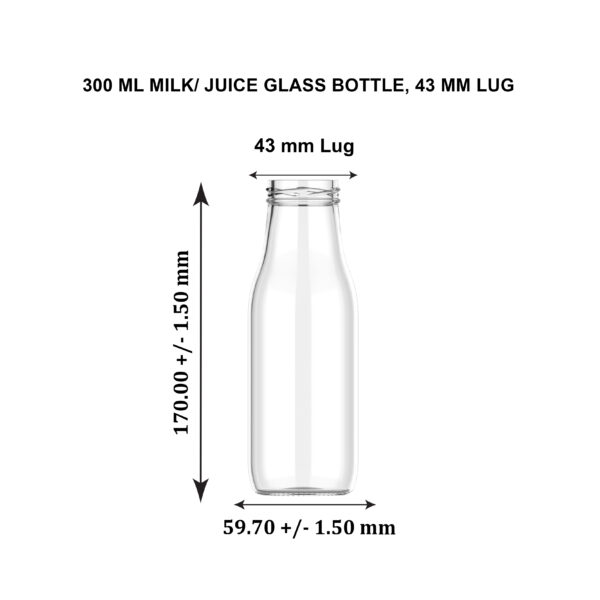 300 ML ROUND 43MM LUG BOTTLE - Image 2
